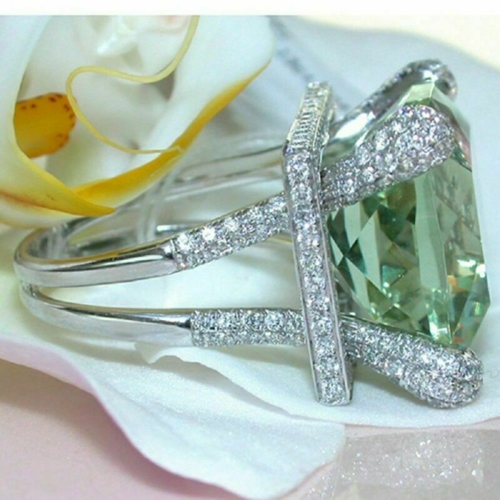 925 Silver Jewelry Women Wedding Engagement Ring - Picture 3 of 6